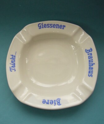 Alter Aschenbecher (neu/ unbenutzt )  Giessener Brauhaus 