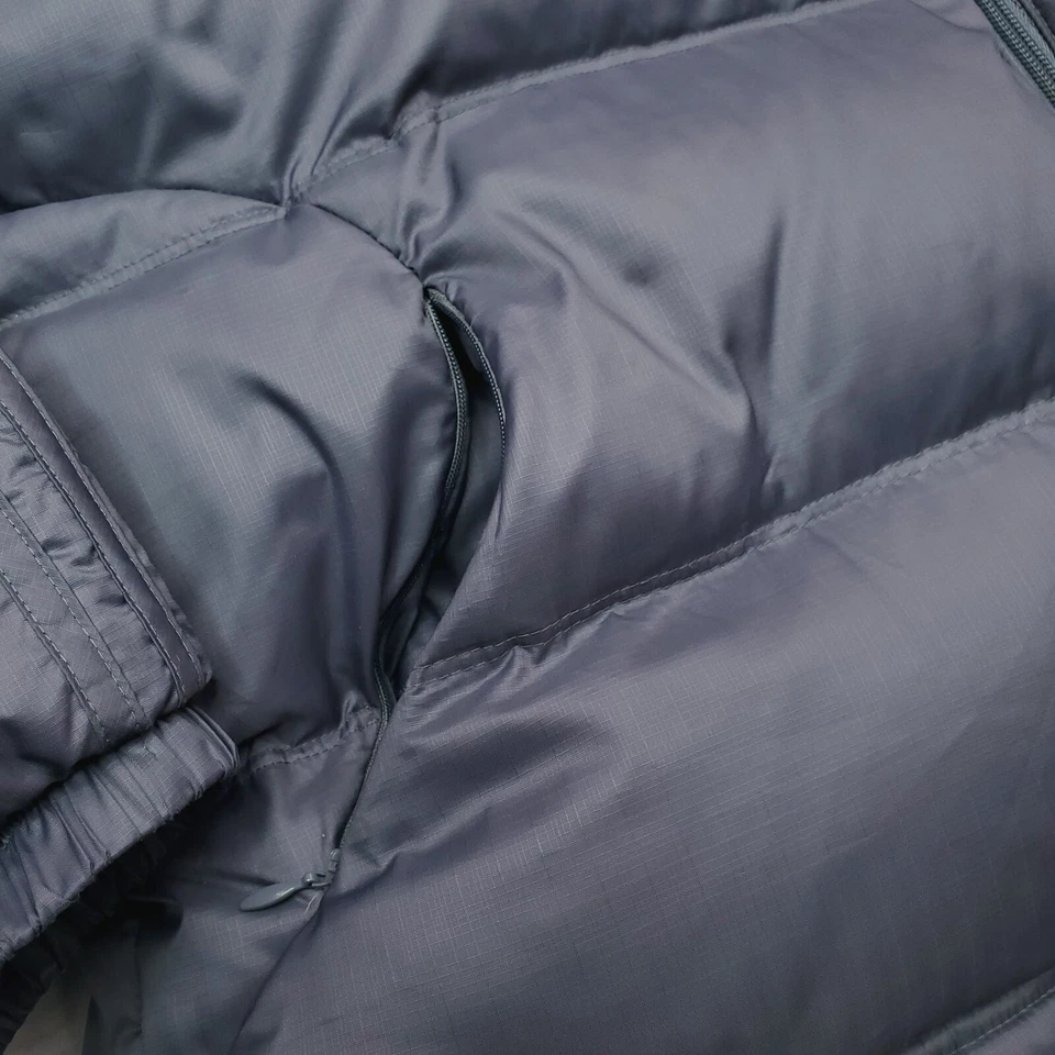 Adidas Jacket Womens Medium Gray Down Puffer Quilted Insulated Coat - Image 3 of 4