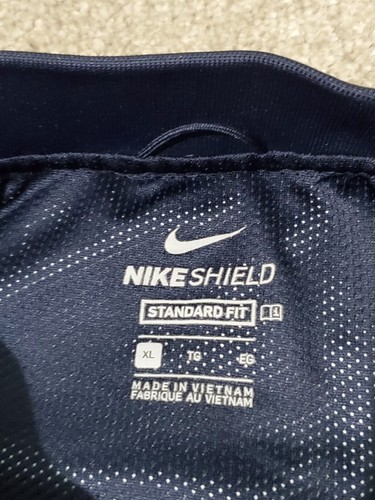 Nike Shield Jacket Uomo XL Blu Navy Golf Pullover Stampa All Over Giacca a Vento - Foto 2 di 7