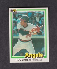 1981 Donruss Baseball Card #49 Rod Carew California Angels NMMT O/C Vintage