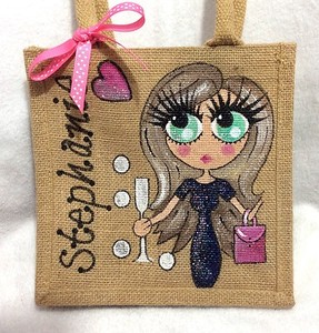 jute bolsa painting