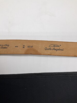 GUIDO ANGELOUI ITALIAN MADE LEATHER BELT | eBay display picture 1