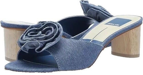 New Women's Dolce Vita Kandi Silver Size 6 Slingback Heels W/ Mesh