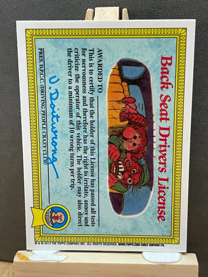 2013 Topps Garbage Pail Kids Chrome Junky Jeff #22a - Image 2 of 2