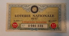 Loteria Narodowa 1937, Francja