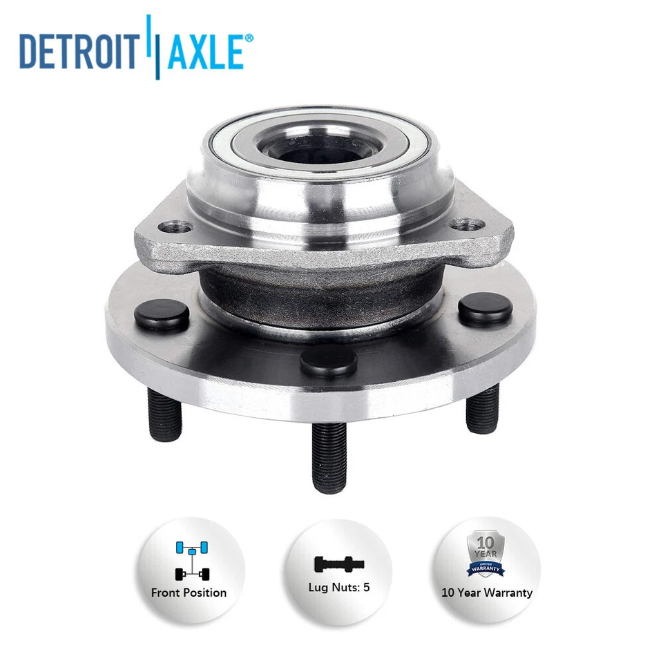 Conjunto de par de cojinetes y bujes de rueda delantera para Jeep Grand Cherokee 1999-2004 Foto 4 de 4