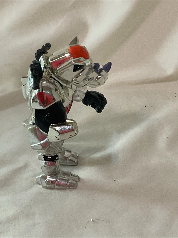 Figura de acción robótica Rocksteady de colección TMNT 1993 Tortugas Ninja mutantes rotas Foto 3 de 4