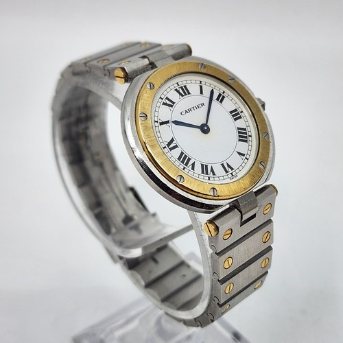 Cartier 18K Yellow Gold 32mm Santos Vendome Ronde Watch - Picture 7 of 12