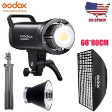 GODOX SL60IID 70W LED Video Light APP Control 60 90cm Grid Softbox Stand kit