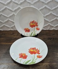 Vintage Corelle Kalypso Poppy 10.25 Dinner Pl...