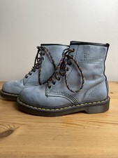💥Dr. Martens Doc England Rare 90's Vintage Blue Rub-Off Boots UK6💥