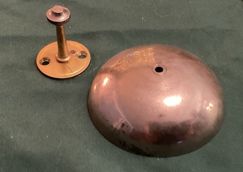 Chime BELL W/ Stem 3 INCH DIAMETER MANTEL CLOCK PARTS