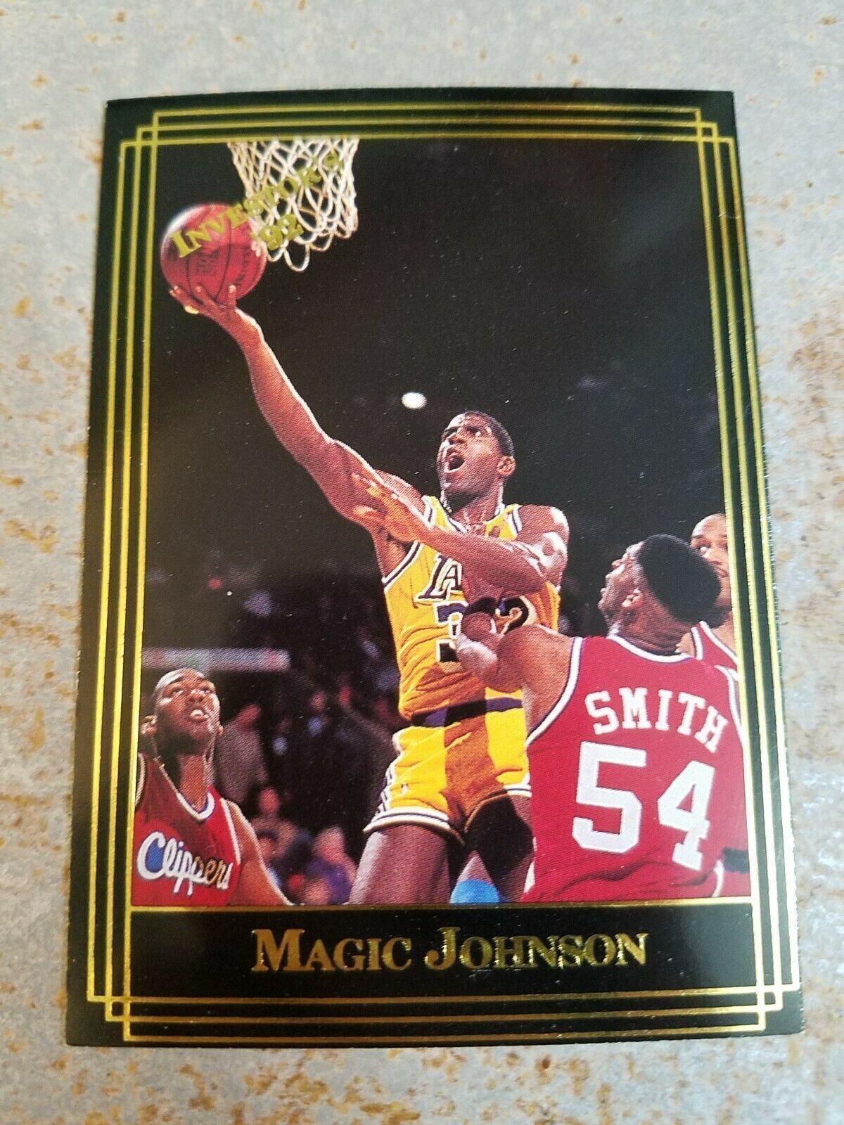 Magic Johnson Earvin LA Lakers 1992 Investor's Journal Gold #117 Oddball