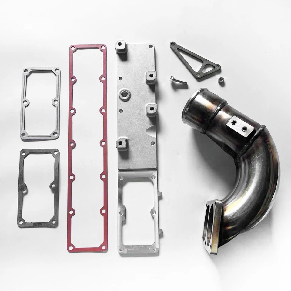 For RAM 6.7L TURBO DIESEL 07-18 3.5" INTAKE MANIFOLD ELBOW & GRID HEATER PLENUM - Image 2 of 4
