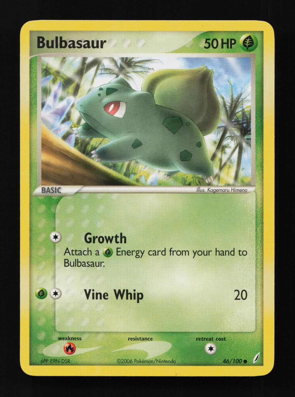 Bulbasaur 46/100 Common Crystal Guardians Pokemon Cards