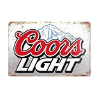 Ice Cold Cours Light Beer man cave Vintage Metal bar Signs Tin Sign 12 x 8Inch