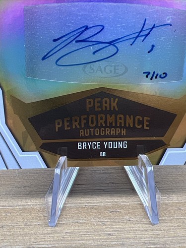 2023 Sage High Series Peak Performance Bryce Young #PKA-BY Autographs (AU, RC) - Picture 9 of 23