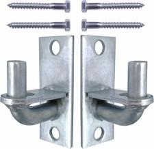 2 Pack Wall Mount Gate Hinges with Screws, Heavy Duty Farm Gate Hinges