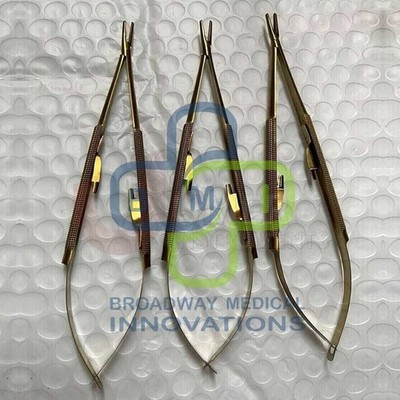 HU-FRIEDY Simon Straight Castroviejo Parma Sharp Needle Holder, 18cm 3pcs
