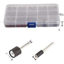 Silicon Carbide Sandpaper Circles 104pc Set for Metal Polishing Rust Grinding