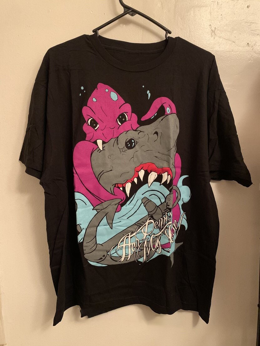 Vintage band Her demise my rise octopus shirt MA322 FREE SHIPPING