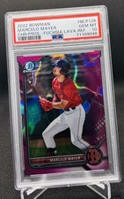 2022 Bowman - Chrome Prospects Marcelo Mayer Fuchsia Lava Refractor /199 (RC)