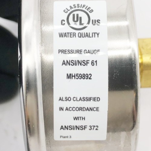 Lot of 2 New Trerice D82LFB2502BA30 Gauge D82LFB 2-1/2" 30psi 1/4" NPT CBM - Picture 6 of 6