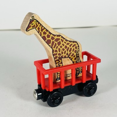 Thomas the Train Red Circus Giraffe Wooden Railway Tender Cargo Car