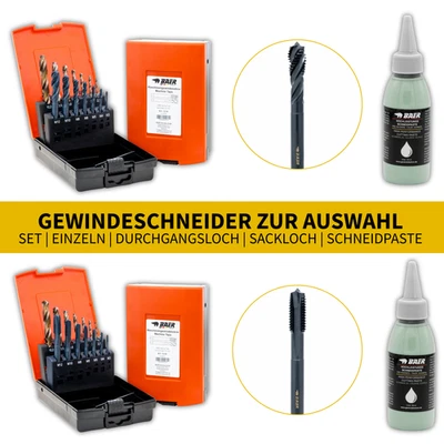 ★ BAER HSSE-VAP Gewindebohrer Edelstahl M2–M20 | Sets M3–M12 | Schneidpaste ★ - Bild 1 von 4