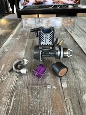 O.S. Max 15 CV Nitro R/C Motor Original, Pull-start, Carb, Shockwave Good Comp