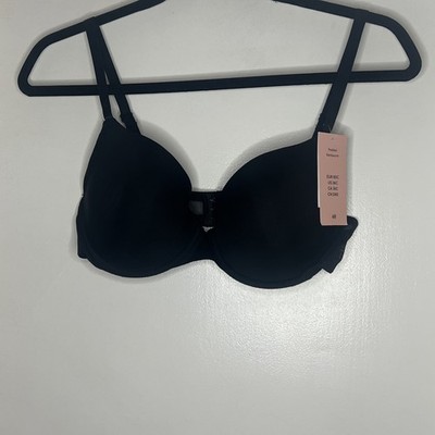 NWT H&M Black T-shirt Bra Size 36C Lightly Padded Underwire 