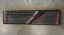Snap On Soexsae01fbr 19pc Sae Flank Drive Plus Combination Wrench Foam Set