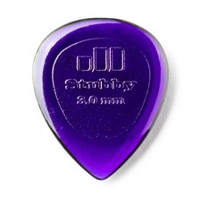 JIM DUNLOP 474R3.0 Stubby Guitar Picks, Dark Purple, 3.0mm, 24/Bag