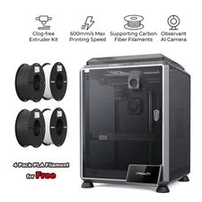 USED Creality K1C 3D Printer AI Camera Hands-free auto leveling & 4*PLA Filament