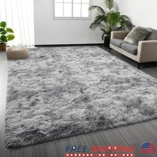 Ultra Soft Shag Area Rug Fuzzy Plush Carpet Bedroom Living Room Nursery New