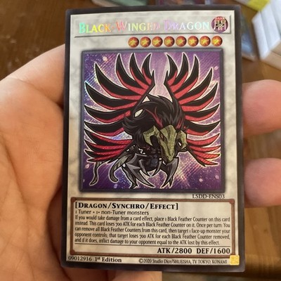 Black-Winged Dragon L5DD-ENS03 Legendary 5D's Decks 1st Edition Chibi Art NM