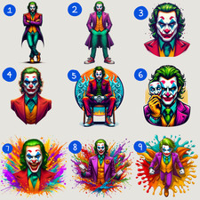 Villains /Joker -Harley quin -DTF Iron On Heat transfer/Tshirt Transfer