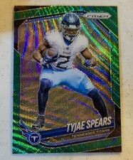 2025 Panini Prizm - Tyjae Spears #270 Green Wave Prizm - Tennessee Titans