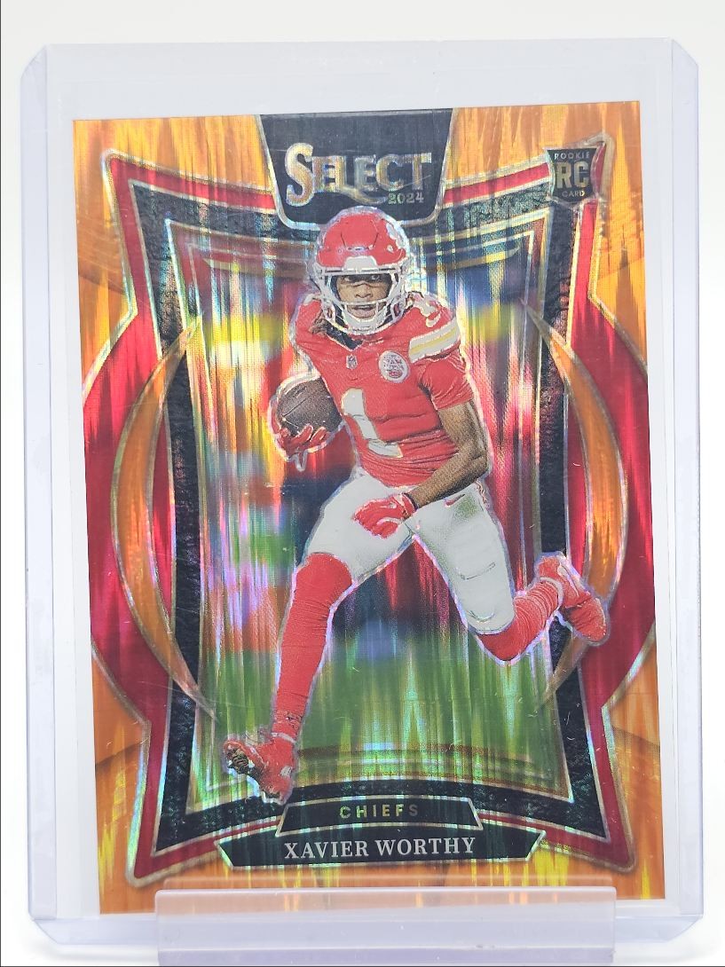 XAVIER WORTHY 2024 SELECT CONCOURSE ROOKIE ORANGE SHOCK RC /499 Q1725