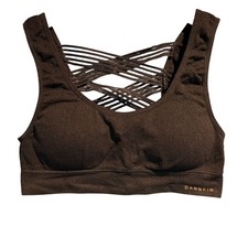 Danskin size medium Black bra gym workout lounge comfy strappy Sports Yoga