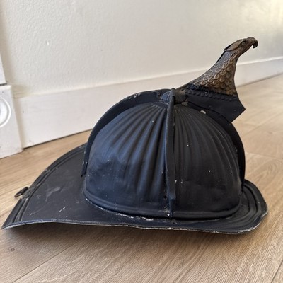 Antique Cairns  & Bro Aluminum/Metal High Eagle Firefighter Helmet