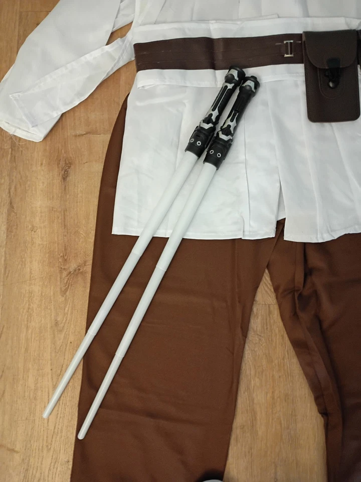 Star Wars Caballero Jedi Obi-Wan Disfraz Disfraz Uniforme Adulto Conjunto Halloween Lo último Foto 3 de 4