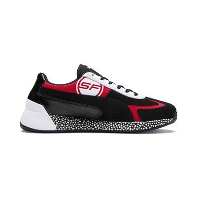 Puma Mens SF Speed Hybrid Shoes Black-Puma White-Rosso Corsa, size 7