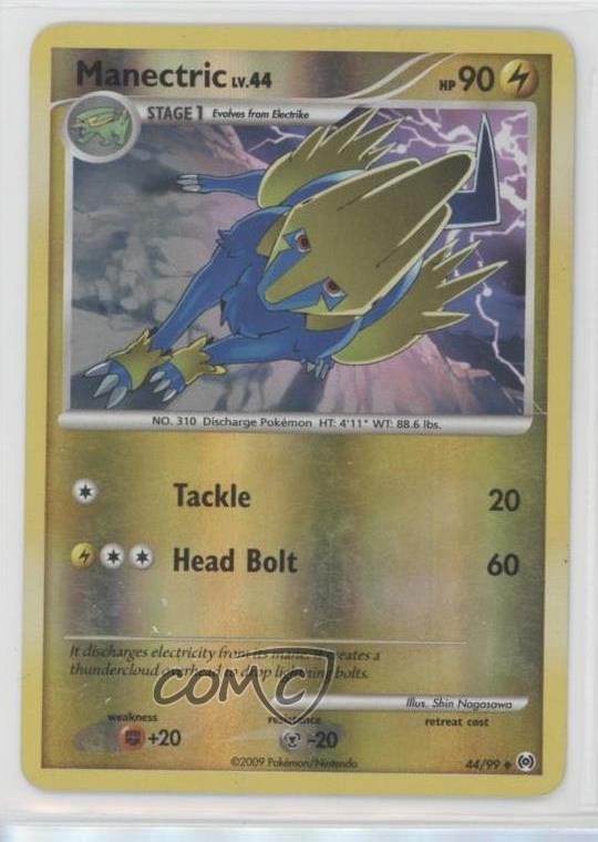 Manectric Reverse Foil Pokémon Platinum Arceus #44 2009