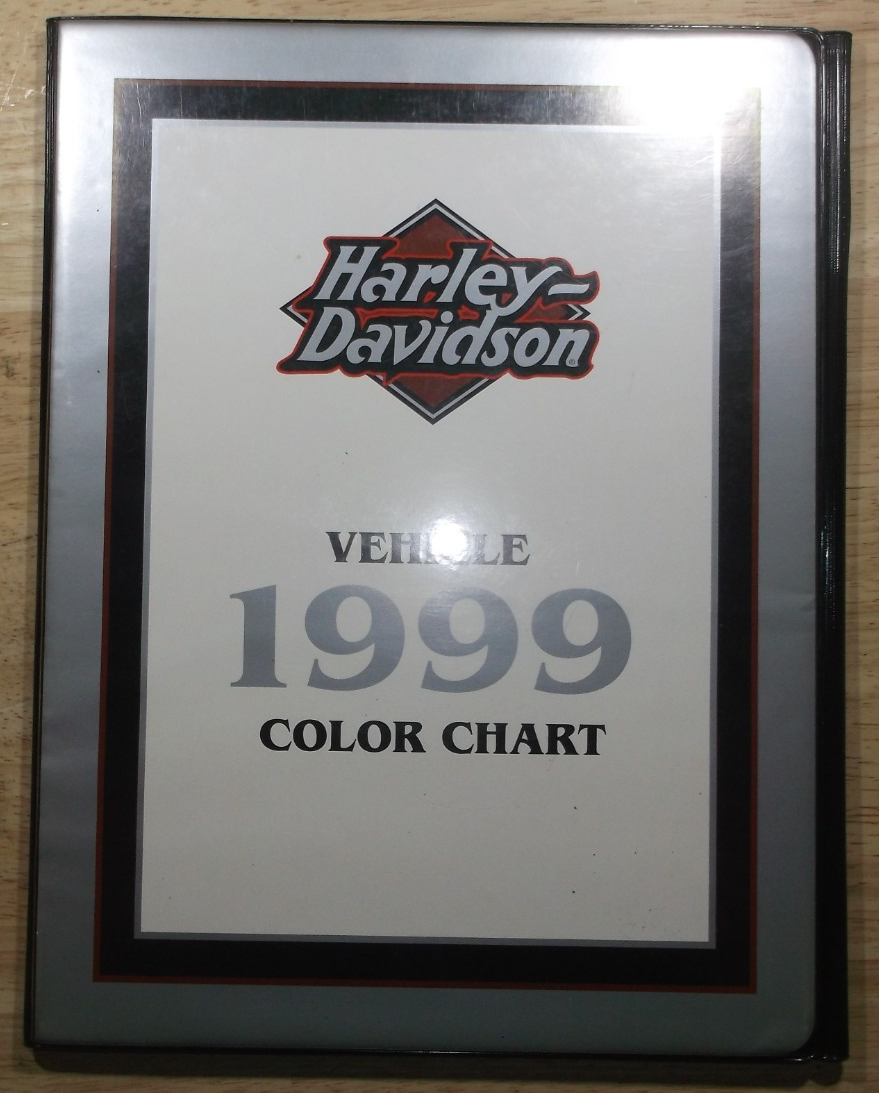 1999 HARLEY DAVIDSON MOTOR-CYCLES COLOR CHART BOOK GUIDE CATALOG