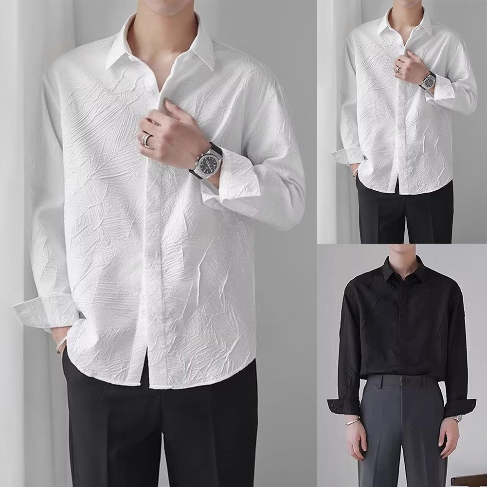 ALTRA T shirt uomo business casual slim fit tessuto strutturato e girocollo