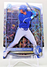 2025 Bowman Draft Chrome - #BDC-31 Yandel Ricardo Laser Refractor Royals
