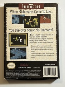 THE IMMORTAL (Nintendo Entertainment System, NES) Cartridge & Box