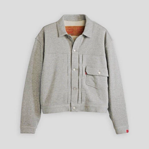 Levi's x BEAMS x Loopwheeler Super Wide Type I Jacket Gray Oversized 2XL - product listing photo