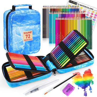Professional Watercolor Pencils, Set of 72, Studio Collection Artist Pencils,...